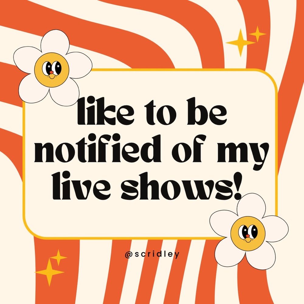✨live show notification✨